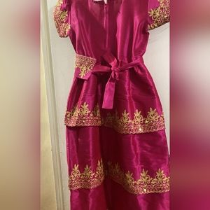 pink UAE dress for girls